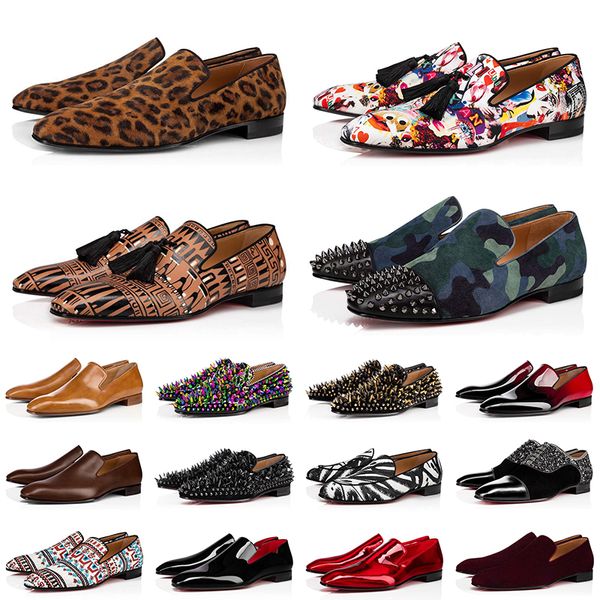 

luxury designer dress shoes brand dress flat men leather suede platform black polish loafer mens party business fashion loafers sneakers