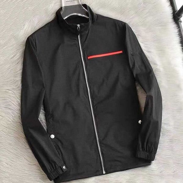 

mens jacket hooded spring autumn style man coat with budge sleeves fashion jackets designer outwears coats size l-5xl, Black;brown
