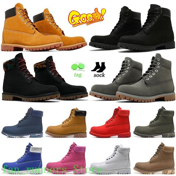 

designer boots mens womens boot timber land booties over the knee timbers high luxury black winter snow bottes platform size 36-45