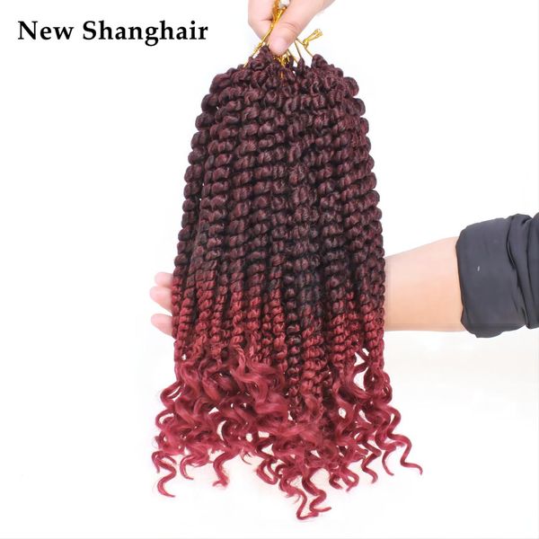 

12 inch spring senegalese twist crochet hair for women synthetic crochet braid natural black bs27