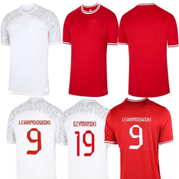 

2022 23 soccer jersey home away poland football shirts piszczek milik zielinski lewandowski grosicki polish men kids kit uniform national te, Black;blue