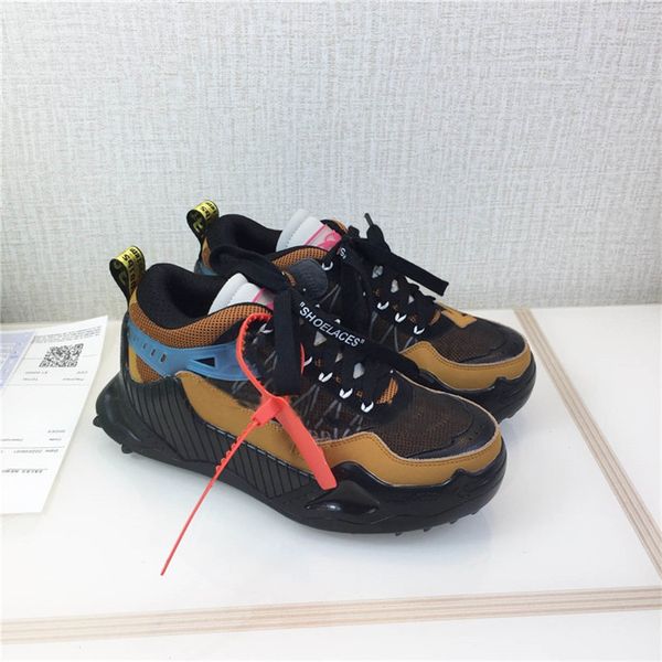

designer luxury off casual shoes virgiablo odsy 1000 arrow platform men's sneakers multicolor trainers sneakers with original box, Black
