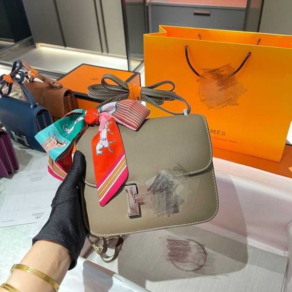 

herme handbags 2022 leather kangkang bag one shoulder crossbody female tofu small square wm