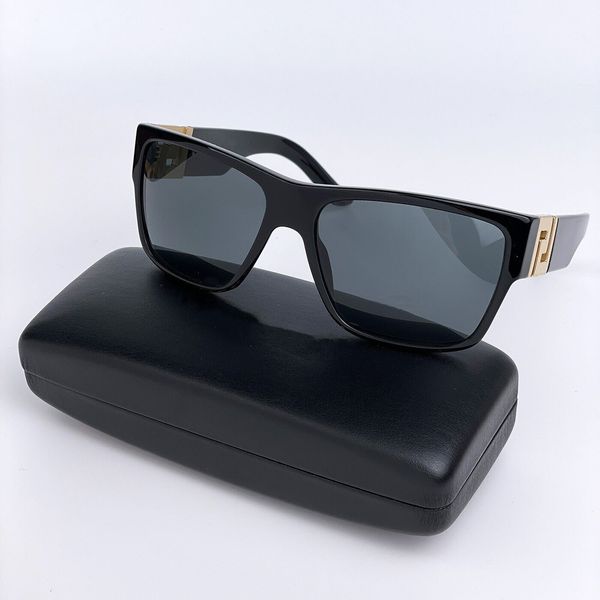 

luxury sunglasses for man woman designer goggle beach sun glasses retro square sunglasses 4296 59mm black-gold design uv400 with box, White;black