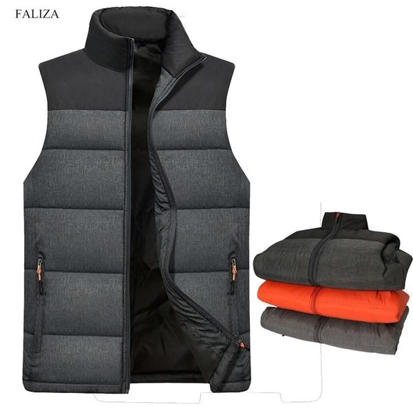 

men's vests mens vest jackets sleeveless casual autumn winter men's warm vest 5xl homme thicken coat waistcoat chalecos para hombr, Black;white