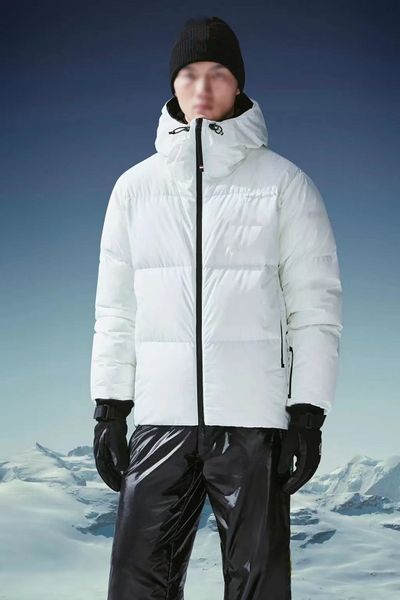 

color label ski jacket men and women with the same down jacket, Black