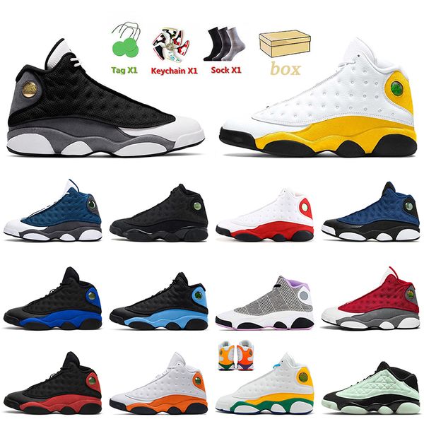 

jumpman 13 black flint 13s basketball shoes retros del sol red navy houndstooth hyper royal court purple starfish playground he got game