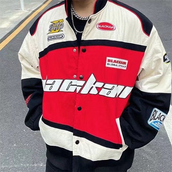 

men's jackets motorcycle jacket men streetwear letter print chaquetas hombre hip hop vintage cotton couples spring baseball jacket coat, Black;brown