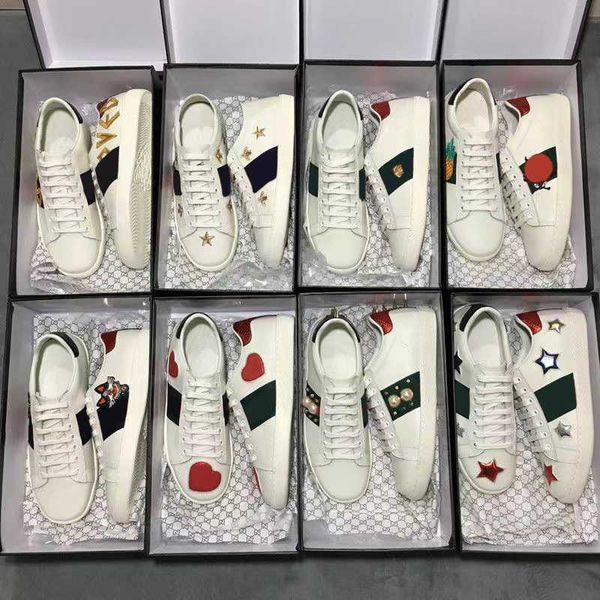 

designer sneakers casual shoes striped shoes training shoe low italian brand walking sports ace bee chaussures size 35-45