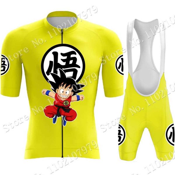 

cycling jersey sets goku vegeta cycling jersey set 2022 japanese cartoon anime clothing road bike shirts suit bicycle bib shorts mtb ropa ma, Black;red