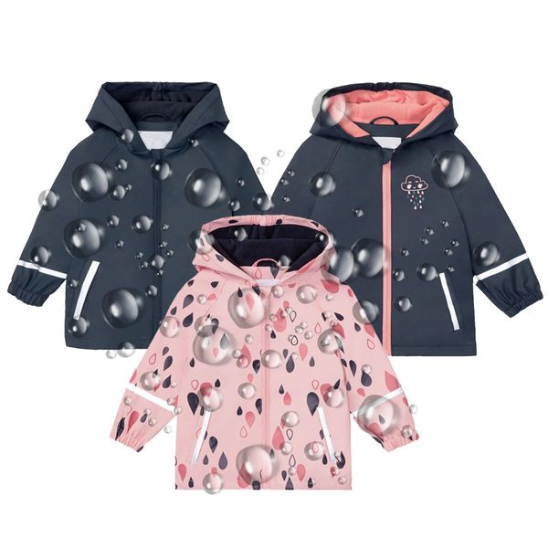 

jackets fleece girl rain jacket hooded waterproof boy coat winter children s raincoat outdoor kids windbreaker sport baby clothes 221010, Blue;gray
