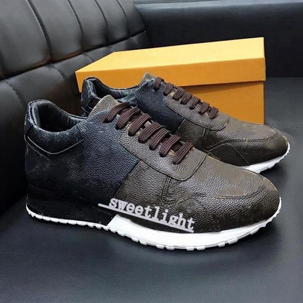 

2021 sneaker shoes fashion explosion leather plus run away sneakerfor men with original box runner outdoors chaussures217h, Black;red