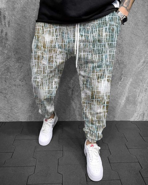 

men's pants mens jogger casuals psychedelic graffiti printed men sports comfortable streetwear oversized sweat t220928, Black