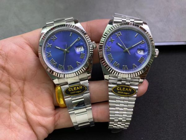 

clean m126334-022 watch 41mm diameter with 3235 integrated movement power 72-hour sapphire mirror 904l fine steel case strap, Slivery;golden