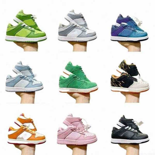 

dhl designer 2022 sb chlorophyll infant sneakers kids shoes triple pink youth boy girl toddler trainers athletic outdoor j29y#wnit 5jla, Black;white