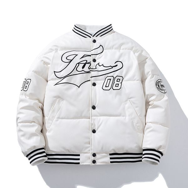 

men's jackets fall winter cottonpadded men's pu leather jacket casual slim bomber jacket men warm parka mens winter jackets 221010, Black;brown