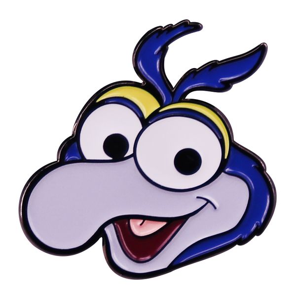 

gonzzo the great enamel pin puppet character brooch badge friend gift, Blue