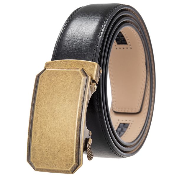 

genuine male belt new designer automatic real leather belt luxury trousers pants men belts, Black;brown
