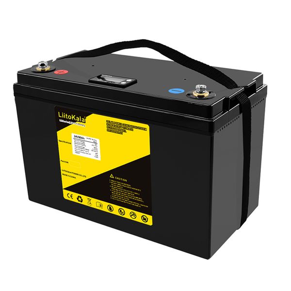 

liitokala battery 24v 80ah lifepo4 deep cycle for 1200w backup power solar energy storage golf cart