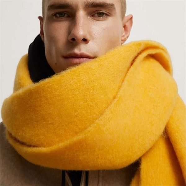 

scarves designer brand winter warm tassel scarf for men women pashmina shawl wrap cashmere blanket scarves solid color foulard 221010, Blue;gray