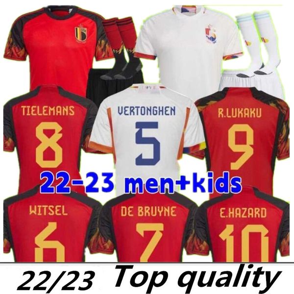 

2022 belgium soccer jersey hazard world cup national team courtois lukaku tielemans 23 michy batshuayi 7 kevin de bruyne kompany alderweirel, Black;yellow