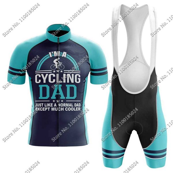 

cycling jersey sets 2022 cycling jersey set im-a-cycling-dad summer bicycle clothing road bike shirts suit bicycle bib shorts mtb ropa maill, Black;red
