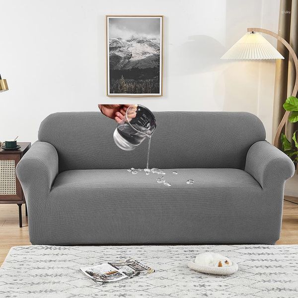 

chair covers waterproof sofa cover for living room solid plain dyed couch over pets and kids skins elastic slipcovers