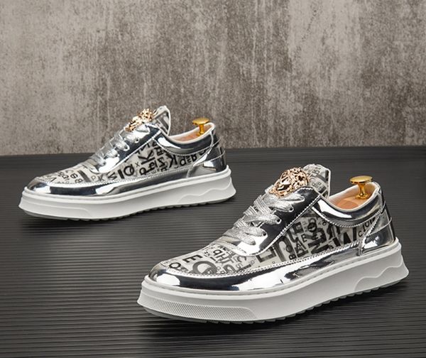 

autumn new stylish colorful men shoes sneakers hip hop platform sneakers man breathable mesh high fashion trainer, Black
