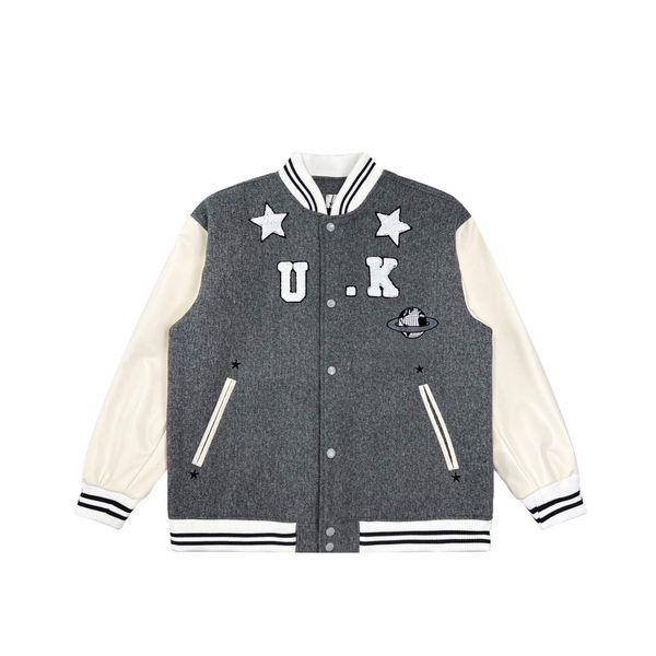 

2022 new men's and women's jacket coat autumn winter classic baseball suit positioning cutting version pure high version, Black;brown