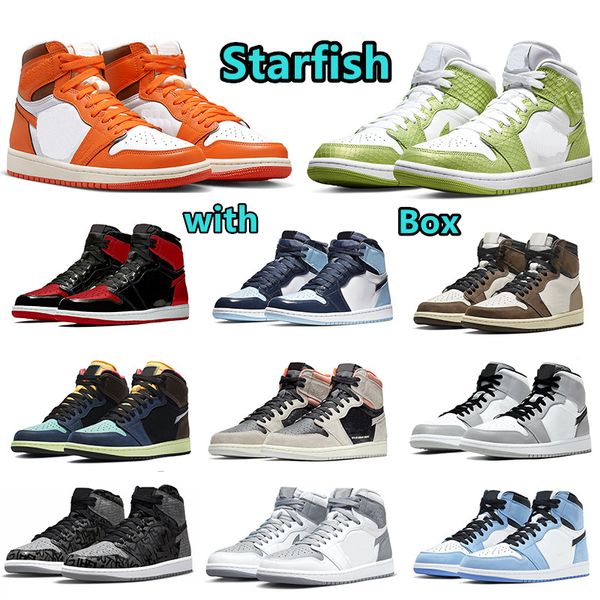 

starfish jumpman 1 retro basketball shoes green python stealth rebellionaire university blue chill bred patent bubble gum bio hack sport sne