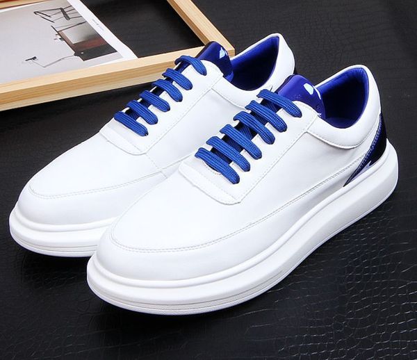 

spring summer shoes men sneakers casual soft leather men shoes brand fashion male white shoes, Black