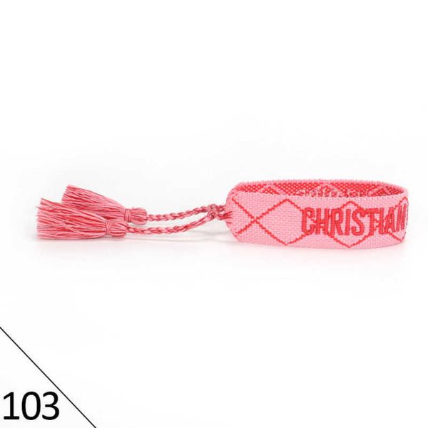 

2022s brand designers d adjustable bracelet luxury woven friendship bangle for women men vintage braided bangles embroidery tassel bracelets, Golden;silver