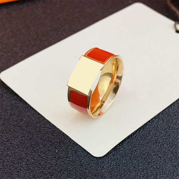 

luxury rings designer ring love nail h letter band for women men mens gift party engagement anniversary stainless steel simple design titani, Silver
