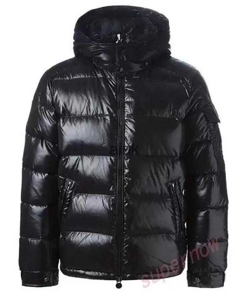 

designer luxury monclair classic winter men jackets women down fashion hat pattern print coats outdoor warm casual coat outwear parkas, Black