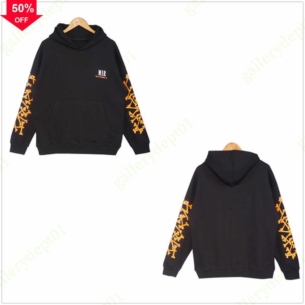 

2022 mens hoodies designer hoodie peace dove womens sweatshirts tassel letters sweaters star-filled high street hoody tech fleeces oversized, Black