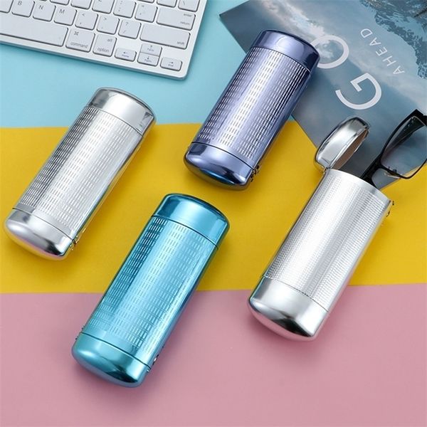 

sunglasses cases bags metal glasses box glasses case hard cover aluminum eyewear case portable spectacle box travel eyeglasses organizers 22