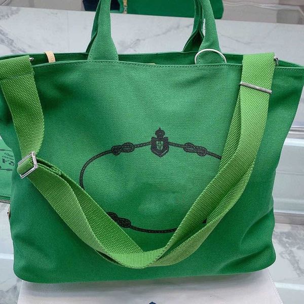 

designer pra bags women's 2023 early spring canvas tote bag shopping lightweight fashion versatile casual handbag