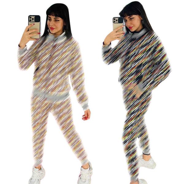 

j2754 autumn tracksuit two pieces sets long sleeves and pants letters with zipper casual outwear sports set jacket, White