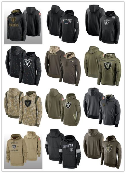

football hoodie las vegas''raiders''men salute to service crucial catch, Black;red