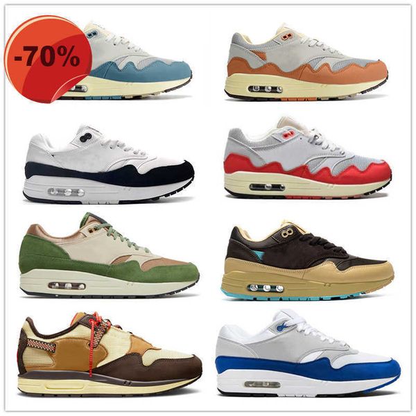 

2022 mens max 1 87 running shoes airs clot kiss of death women sneakers london amsterdam denham n7 taupe haze evergreen aura og