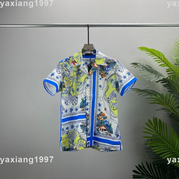 

2023ss spring and summer new hoodies high shirt grade cotton sweatshirts printing short pants sleeve round neck panel t-shirt size s-m-l-xl-, Black;brown