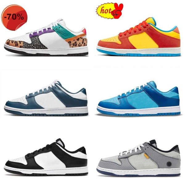 

2022 designers sb casual sports shoes animal dunkes paisley unc blue raspberry women men animal trainers union low bart simpson green sun