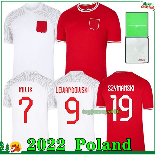 

2022 lewandowski poland soccer jersey home away 22 23 grosicki piszczek milik football jerseys 2023 poland shirt koszulka, Black;yellow
