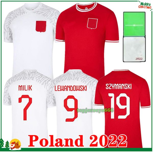 

2022 lewandowski poland soccer jersey home away 22 23 grosicki piszczek milik football jerseys shirt 2023 polska koszulka, Black;yellow