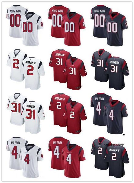 

custom men women youth houston''texans''jersey 7 derek stingley jr. 55 kenyon green 21 mark ingram 30 phillip lindsay 5, Black
