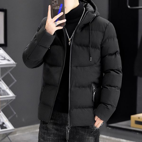 

men's jackets autumn winter cotton clothing fashion casual outdoor warm hooded thick plus size down 221010, Black;brown