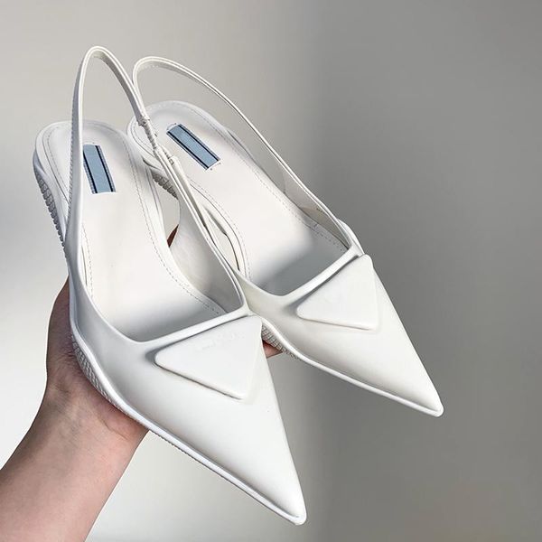 

Women Sandals Womens Heeled Shoes Woman Shoe Gladiator Leather Sandal Fine Heel Highs Fashion Sexy Letter Cloth Large Size 34-42, White