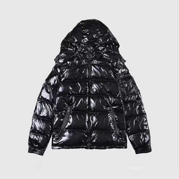 

-30 french luxury fashion mens 90% down jacket stylist coat parka bright black pure color hoodle thicken winter jackets