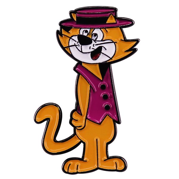 

x cat gentleman enamel pin brooch badge backpack collar pins hat jewelry accessories american animated sitcom, Blue