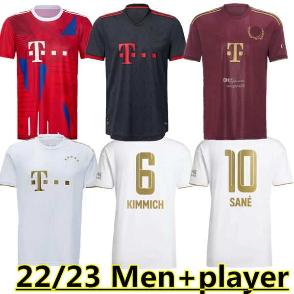 

oktoberfest soccer jersey 22/23 de ligt sane hernandez bayern munich gnabry goretzka coman muller davies kimmich musiala football shirt men, Black;yellow